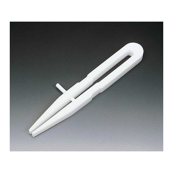 サンプラテック PTFE先平ピンセットガイド付 150L(ガイド付) 04961 1本 64-3681-86（直送品）