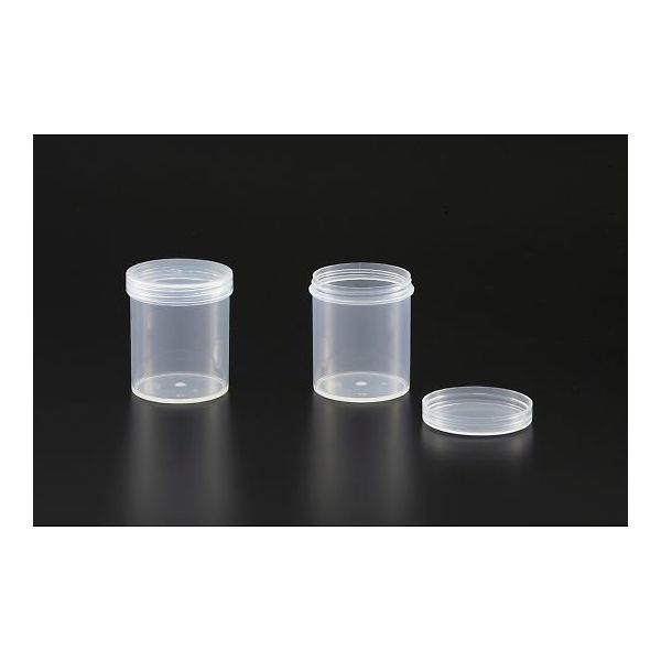 サンプラテック Uー8タイプ容器 3ー100 本体・フタ 透明(PP) 71700 1箱(50個) 64-3690-38（直送品）