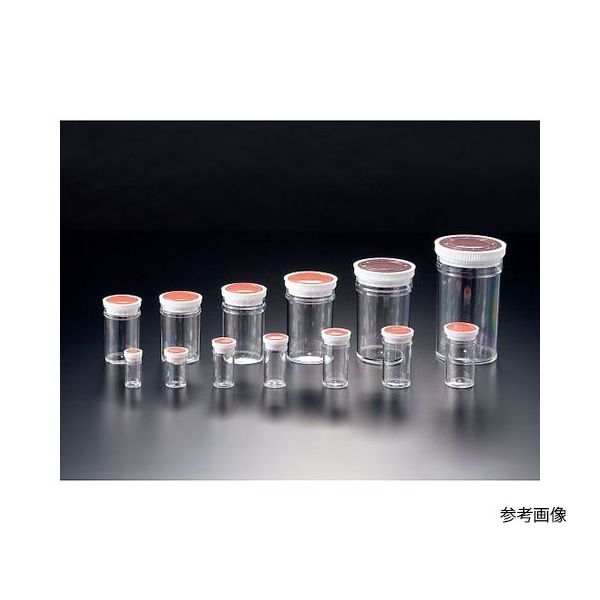 サンプラテック スチロール容器A型(押蓋式) 25mL ※ケース販売(100本入) 02189c 1箱(100本) 64-3690-54（直送品）