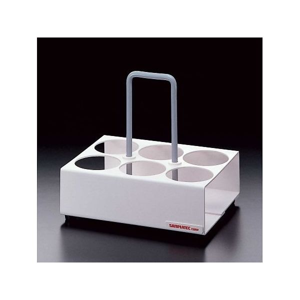 サンプラテック 卓上試薬瓶ホルダー手提型 THー6型 02391 1台 64-3695-21（直送品）