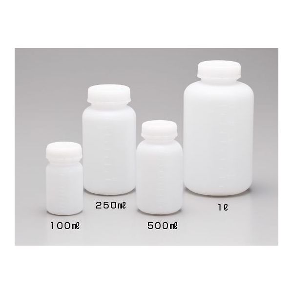 サンプラテック サンプラRバイオプラ PE広口ボトル 100mL ※ケース販売(200本入) 30804c 1箱(200本)（直送品）