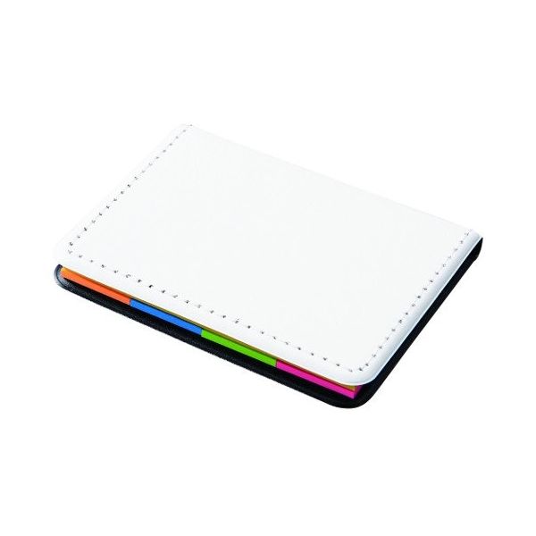 アズワン レザー調フセンブック ホワイト 200個 64-4006-13 1箱(200個)（直送品）