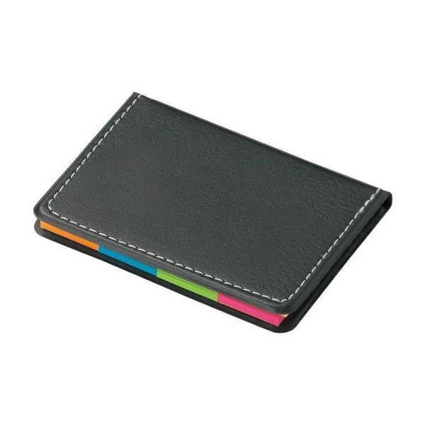 アズワン レザー調フセンブック ブラック 200個 64-4006-14 1箱(200個)（直送品）