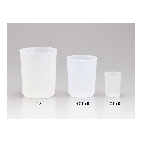 サンプラテック 帯電防止PEディスカップ 1L ※ケース販売(100個入) 31043c 1箱(100個) 64-3697-76（直送品）