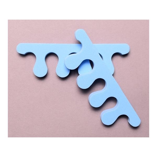 アズワン 足指パット青(白マット袋) 64-3967-06 1ケース(1000個)（直送品）