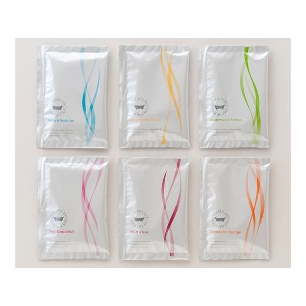 北陸化成 クリア・バスソルト30G 6種アソート 600入 64-4047-49 1ケース(600個)（直送品）