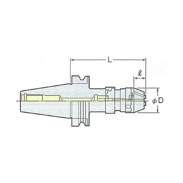 日研工作所 センタスルーNPUドリルチャック BT50-NPU13C-130 1式 62-3644-10（直送品）