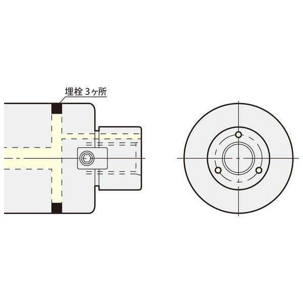 日研工作所 オイルホール付高送りカッタ用アーバ NBT40-FMH40-100-60 1式 62-3671-63（直送品）