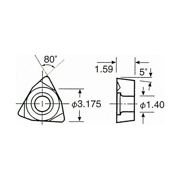 日研工作所 インサートチップ 10P-B4 KBN10B 1式 62-3681-90（直送品）