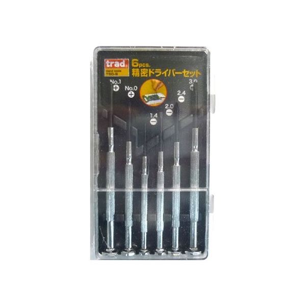 三共コーポレーション 精密ドライバーセット TSD-6 1個 62-4909-80（直送品）