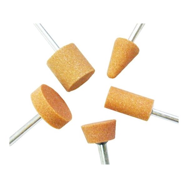 サンフレックス 軸付砥石(金属用)WA材 6φ軸 5種セット No.3733 1袋 62-4934-34（直送品）