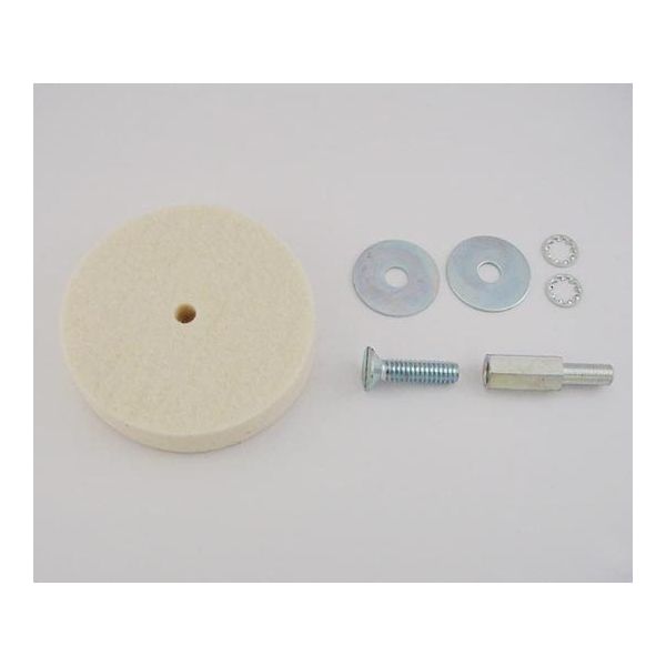 サンフレックス フェルトバフ アーバー付 65φ No.4412 1袋 62-4935-89（直送品）