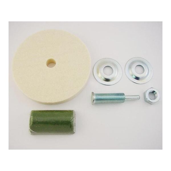 サンフレックス 100φフェルトバフセット No.4473 1袋 62-4936-23（直送品）