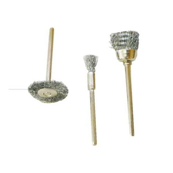 サンフレックス 鋼線ブラシ 3種セット No.J-142 1袋 62-4940-94（直送品）