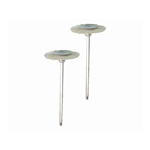 サンフレックス 白毛ブラシ ホイール型 φ19mm径(2本入) No.J-145 1袋(2本) 62-4940-97（直送品）