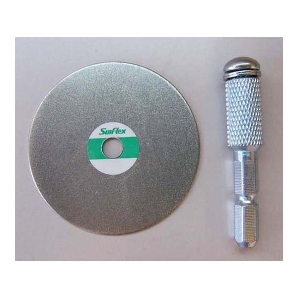 サンフレックス ダイヤシャープナー 50φ 六角軸 No.3281H 1セット 62-4942-02（直送品）