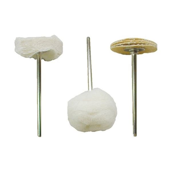 サンフレックス 布、羊毛、皮バフ 3本組 No.J-172 1袋 62-4941-23（直送品）