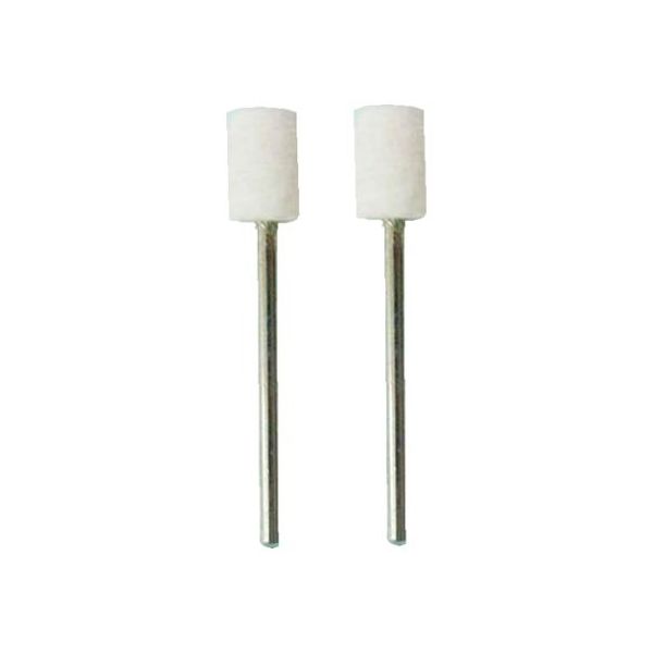 サンフレックス 軸付フェルト φ8mm径 円筒型 No.J-178 1袋(2本) 62-4941-29（直送品）