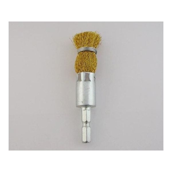 サンフレックス 六角軸筆型ワイヤーブラシ 真鍮 φ15 No.4204H 1個 62-4941-64（直送品）