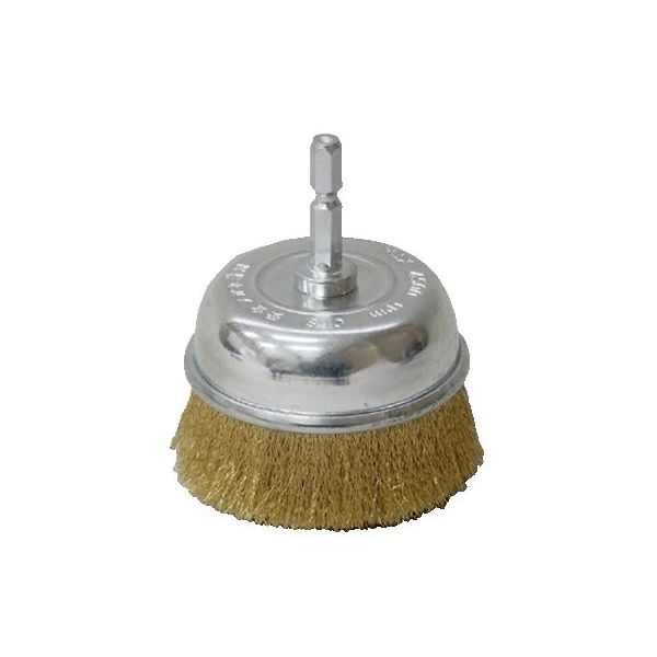 サンフレックス 六角軸カップワイヤー 真鍮 φ75 No.4114H2 1個 62-4941-97（直送品）