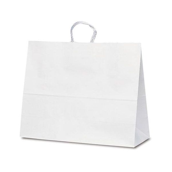 ベルベ 紙袋 自動紐手提袋 T-17 白無地 1748 1袋(50枚)