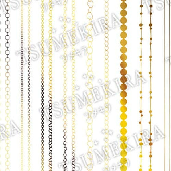 TSUMEKIRA(ツメキラ) ネイルシール mi-miプロデュース5 Gold chain SG-MIM-107 マルチカラー 1枚（直送品）