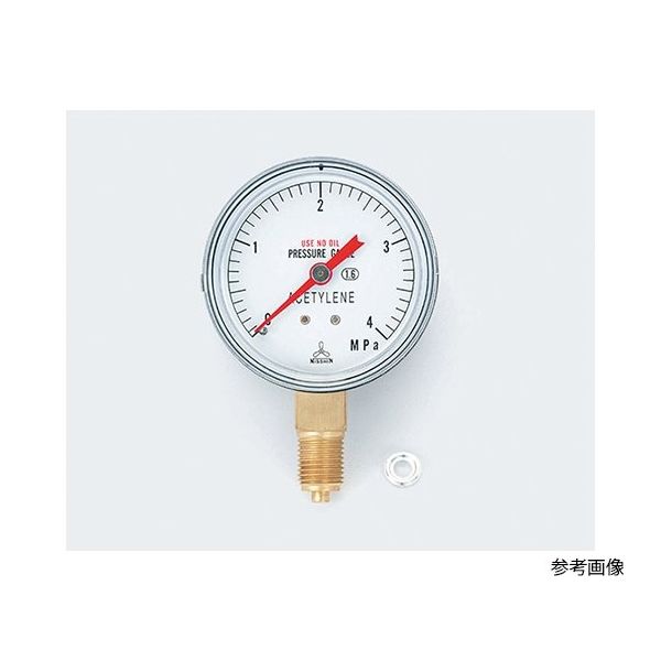 イチネンTASCO アセチレン調整器用ゲージ TA380GB-2 1個 64-0810-84（直送品）