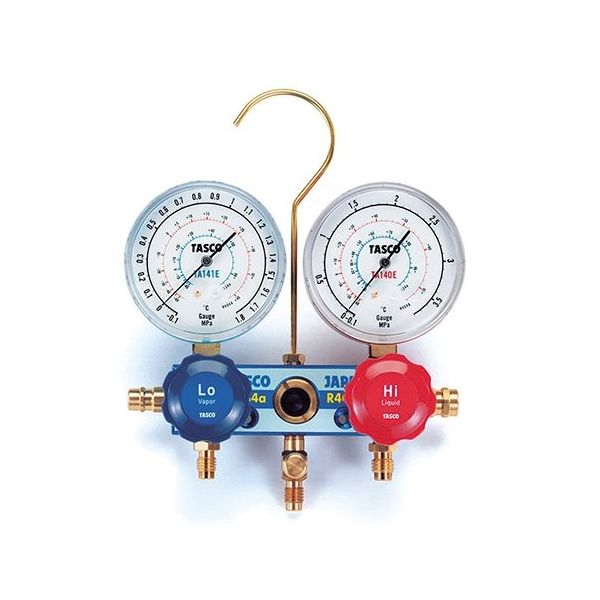 イチネンTASCO カーエアコン用ゲージマニホールドキット TA126-1 1台 64-0808-25（直送品）