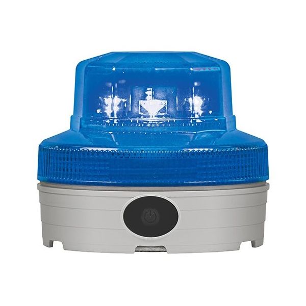 日惠製作所 電池式回転灯 Φ88 ニコUFOmight(青) VK09B-004MB 1個 62-4927-06（直送品）