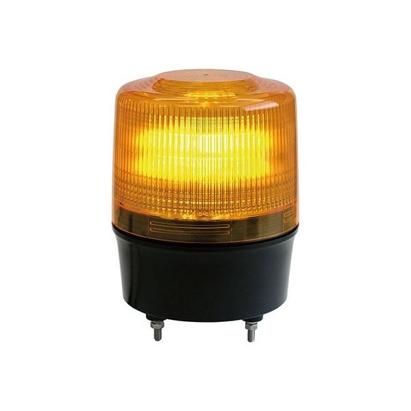 日惠製作所 LED回転灯Φ120 ニコトーチ・120(黄) AC100V ブザー付 VL12R-200XY 1個 62-4926-92（直送品）
