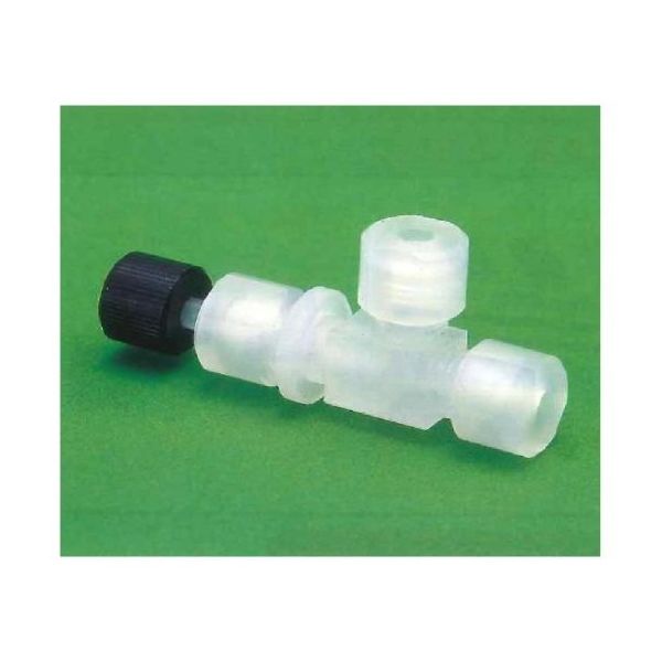 ユニバーサル ネオフロンRUSL CTFEニードルバルブ アングル型 4φ 00U-198-03N 1個 62-7086-35（直送品）