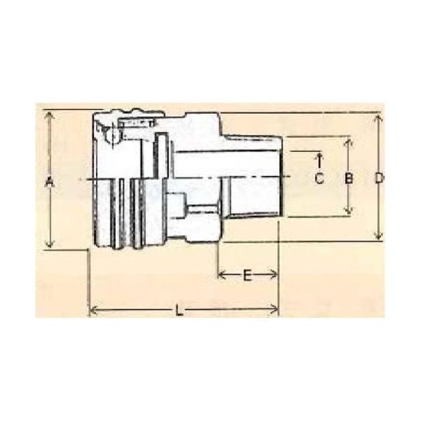 ユニバーサル USLーSUS304ノーバルブクイックカップリング ソケット(オネジ型) PT3/8 00N-185-01 1個（直送品）