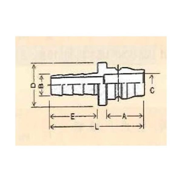 ユニバーサル USLーSUS304ノーバルブクイックカップリング プラグ(ホース接続用) 竹の子外径:11φ 00N-189-01 1個（直送品）