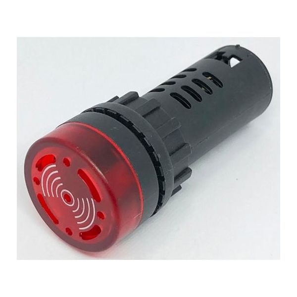 共立電子産業 ブザー内蔵LED表示灯 ACDC12V 赤 65-9622-17 1個（直送品）