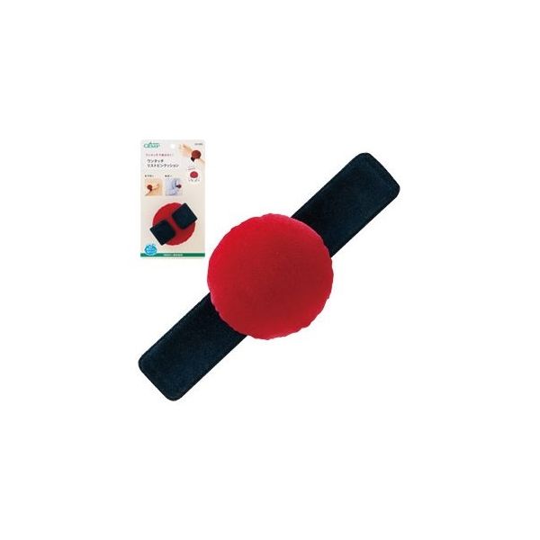 クロバー ワンタッチリストピンクッション (赤) 23065 1個 62-4078-50（直送品）