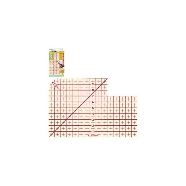クロバー アイロン定規 25057 1個 62-4079-26（直送品）