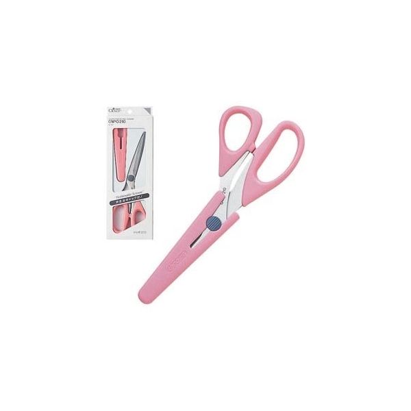 クロバー ステンレスはさみ 「キャポ」 210 ピンク (21cm) 36653 1個 62-4083-40（直送品）