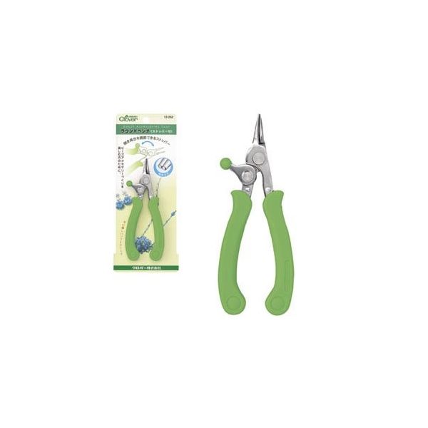 クロバー ラウンドペンチ (ストッパー付) 57252 1個 62-4088-16（直送品）