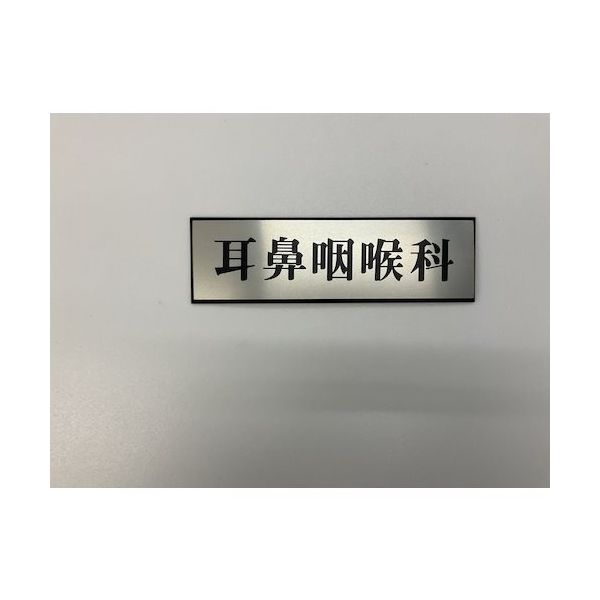 光 サインプレート 耳鼻咽喉科 PL110-21 1セット(5枚) 359-1771（直送品）