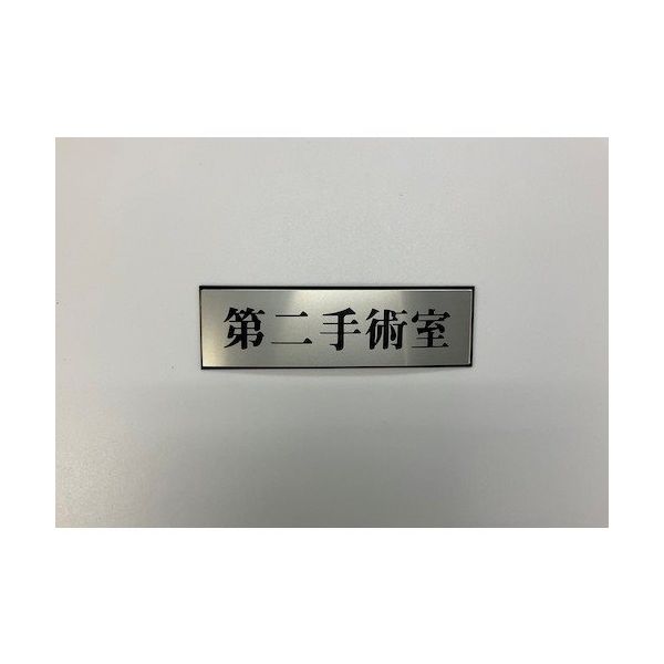 光 サインプレート 第二手術室 PL110-162 1セット(5枚) 359-8131（直送品）