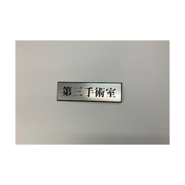 光 サインプレート 第三手術室 PL110-163 1セット(5枚) 359-3320（直送品）