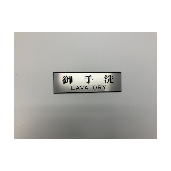 光 サインプレート 御手洗 LAVATORY PL110-169 1セット(5枚) 359-6542（直送品）