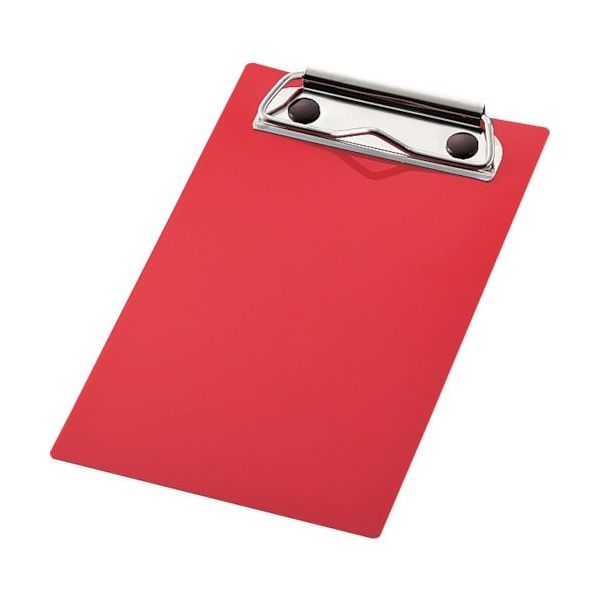 光 クリップボード 用箋挟み 赤 Y-84-2 1セット(5個) 562-7216（直送品）