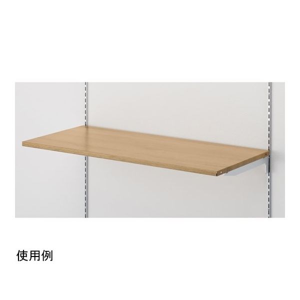 アズワン 木目調スチール棚セット ラスティック柄調 W90×D40cm 65-9345-31 1個（直送品）