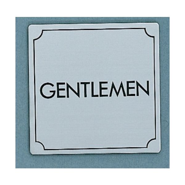 光 サインプレート GENTLEMEN FS1113-1 1枚 346-9774（直送品）