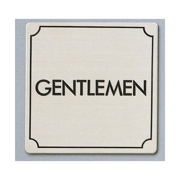 光 サインプレート GENTLEMEN FS893-17 1枚 359-4942（直送品）