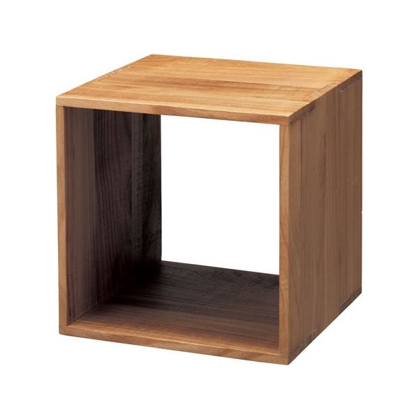 アズワン 木製ディスプレイボックス ブラウン 30cm角 65-9345-54 1個（直送品）