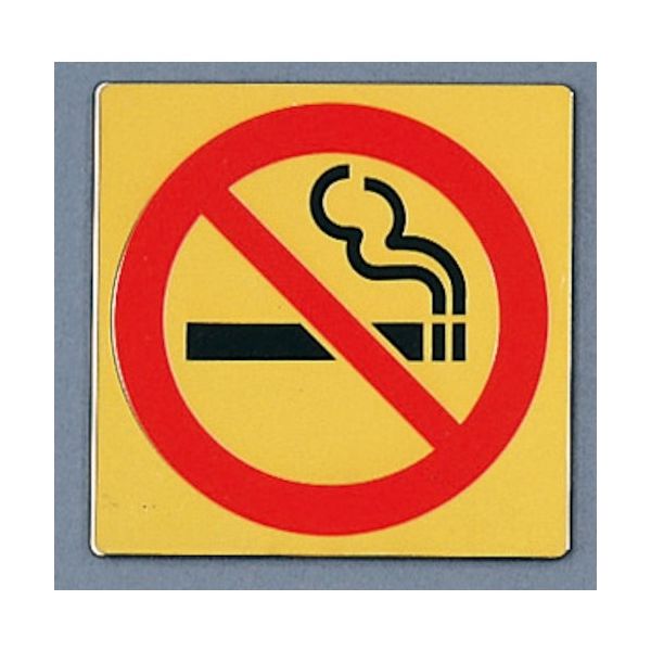 光 サインプレート 禁煙マーク LG1112-13 1枚 359-9690（直送品）