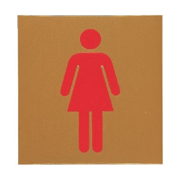 光 サインプレート 女 RA1118-4 1枚 360-2792（直送品）