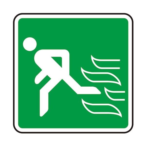 光 サインプレート 非常口(左へ) S1111-7 1セット(5枚) 360-2779（直送品）